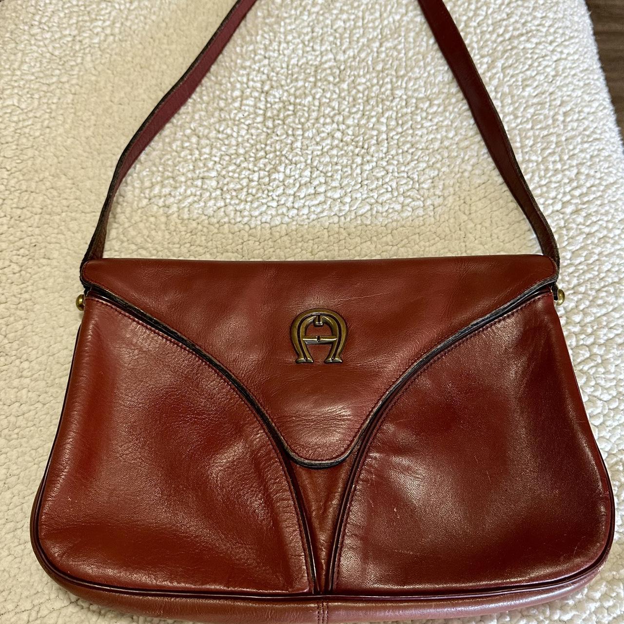 Aigner Women's Brown and Burgundy Bag