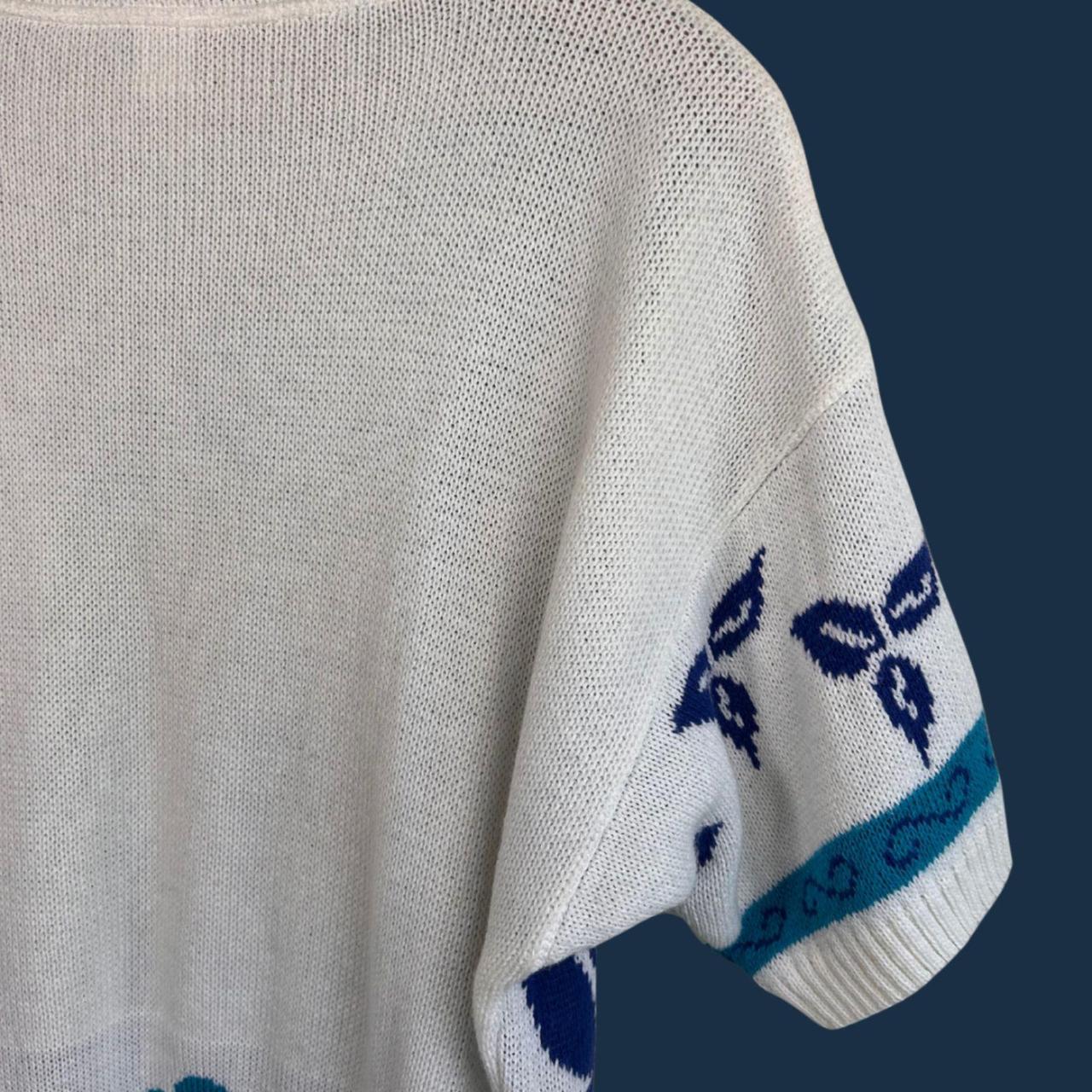 Source Unknown Women's Sweater - White/Multi - M … - image 7