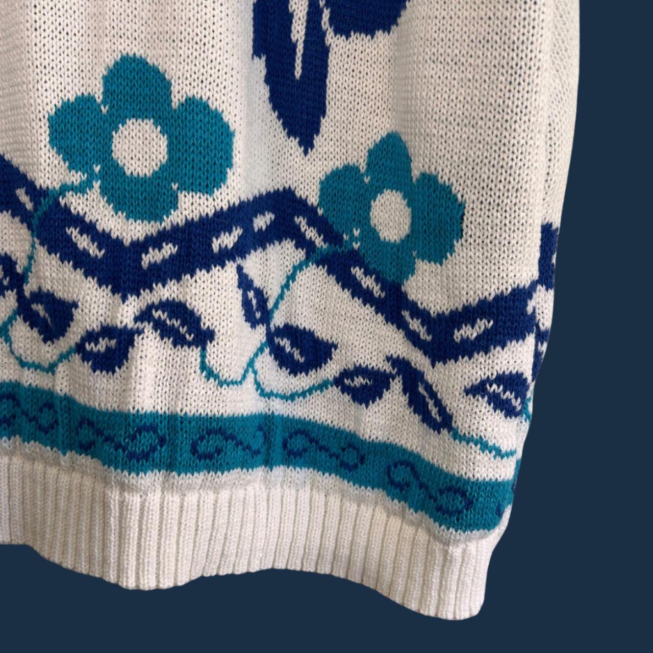 Source Unknown Women's Sweater - White/Multi - M … - image 3