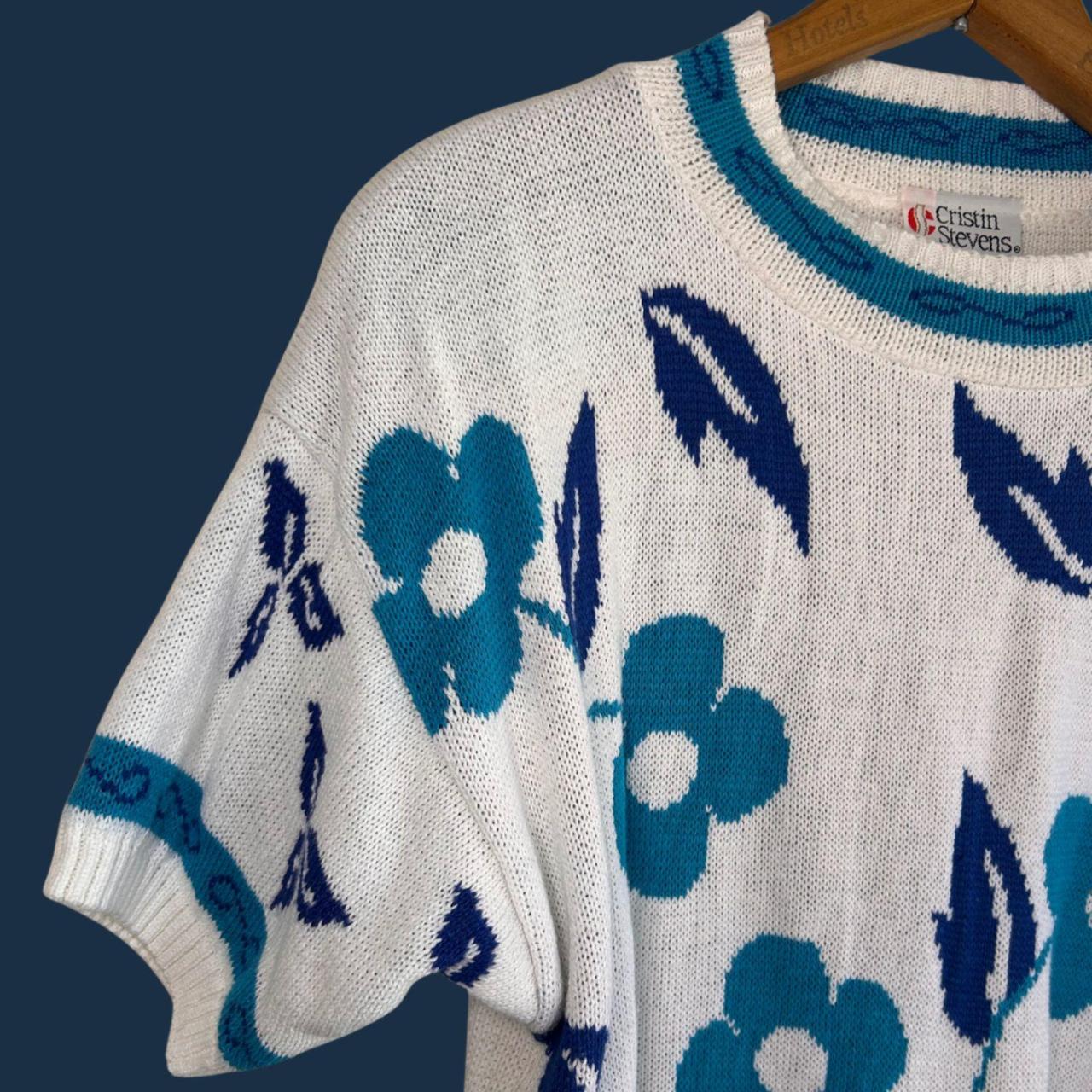 Source Unknown Women's Sweater - White/Multi - M … - image 2