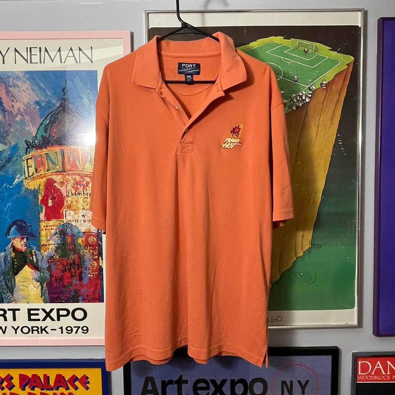 Men's Orange Polo-shirts | Depop
