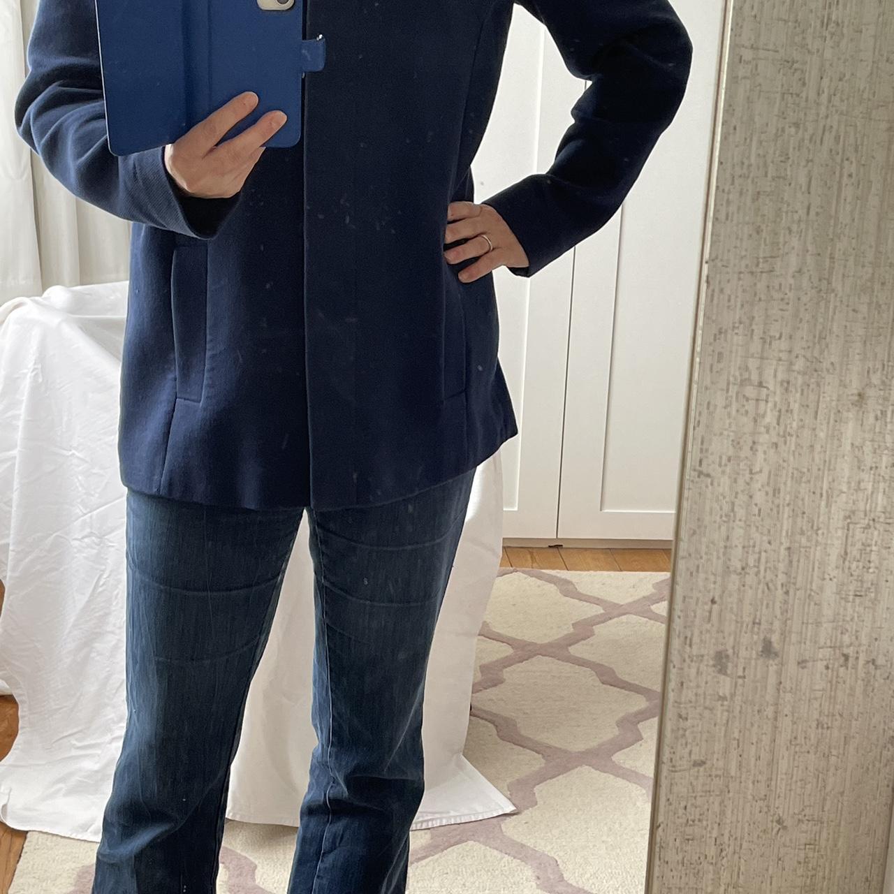John Lewis Women's Navy Coat Depop