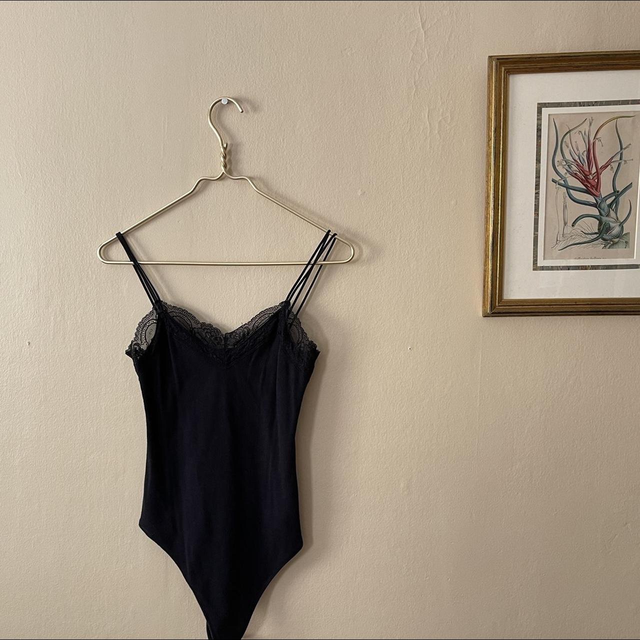 Abercrombie & Fitch Women's Black Bodysuit Depop