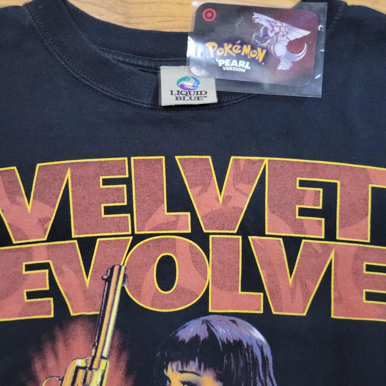 2005 Liquid Blue Velvet Revolver T-Shirt Size... - Depop