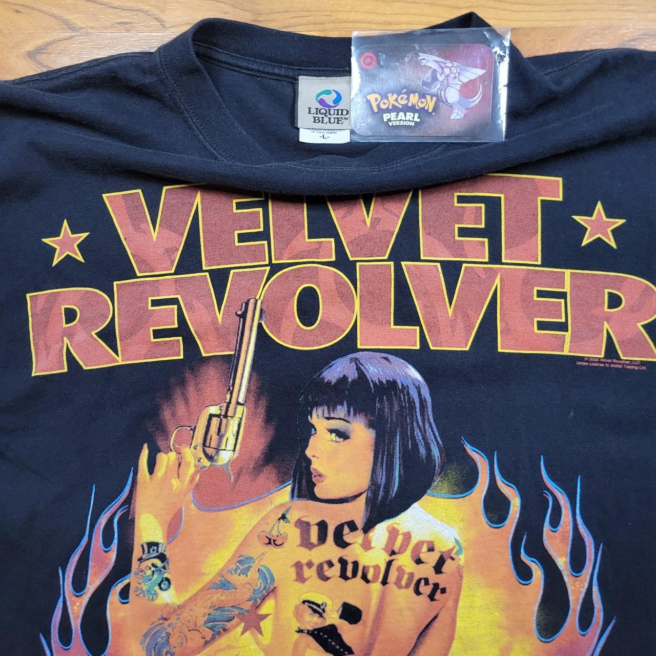 2005 Liquid Blue Velvet Revolver T-Shirt Size... - Depop