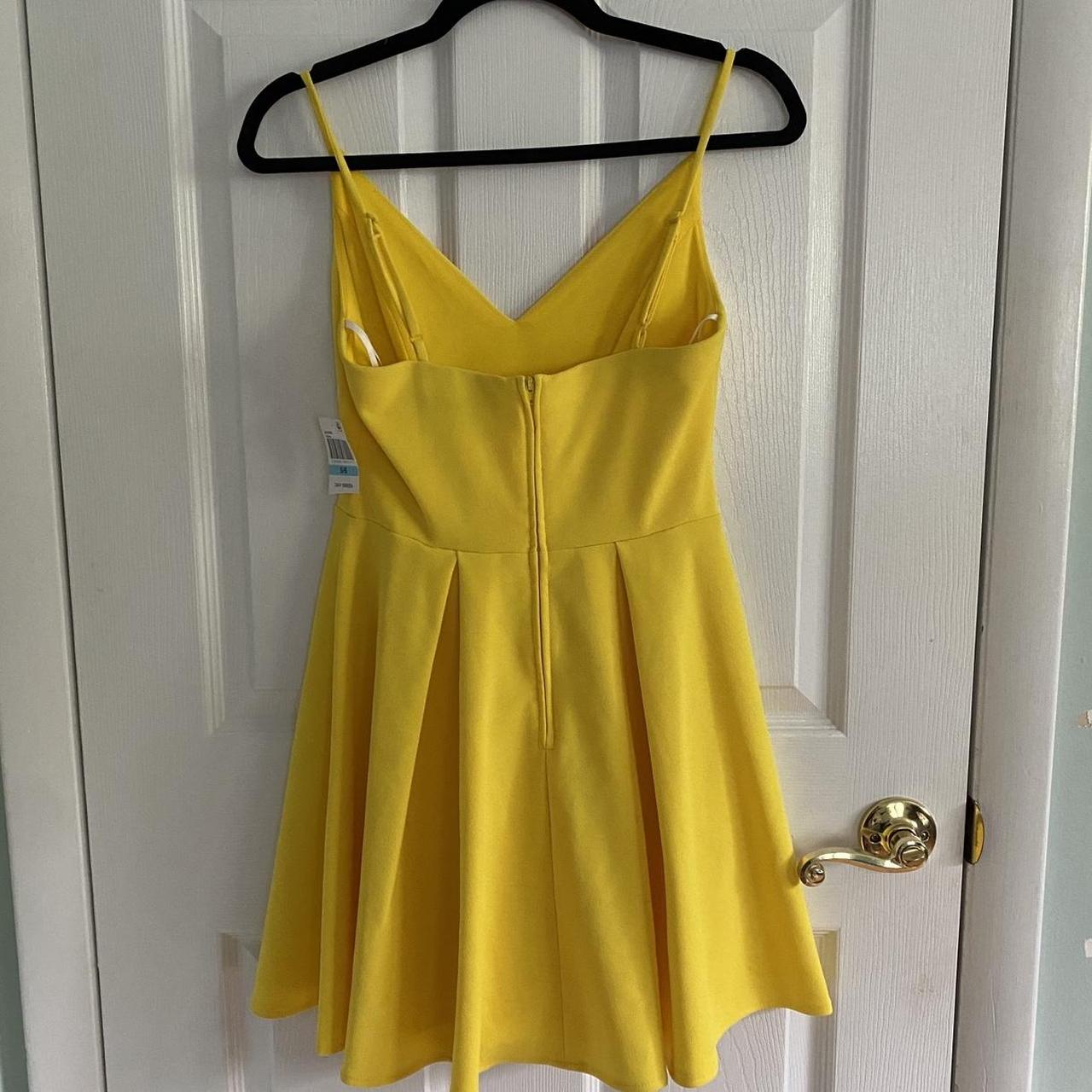 B Darlin Women's Yellow Dress | Depop