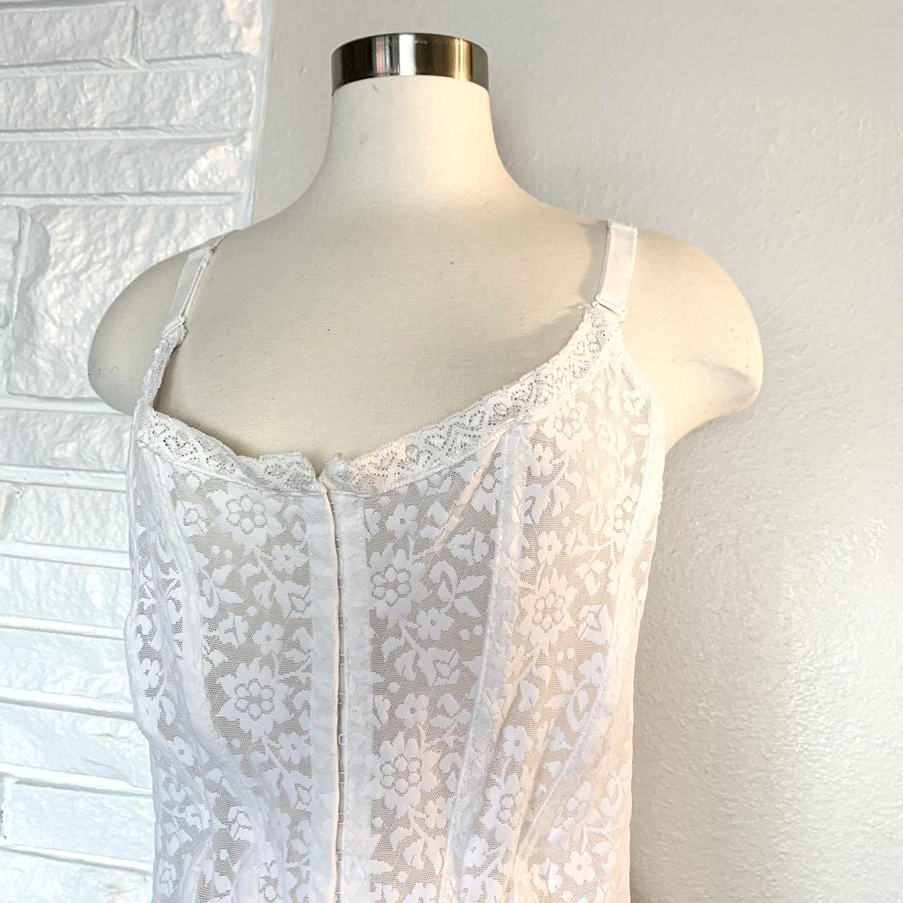 Vintage 1980s Crownette sheer/see-through lace - Depop