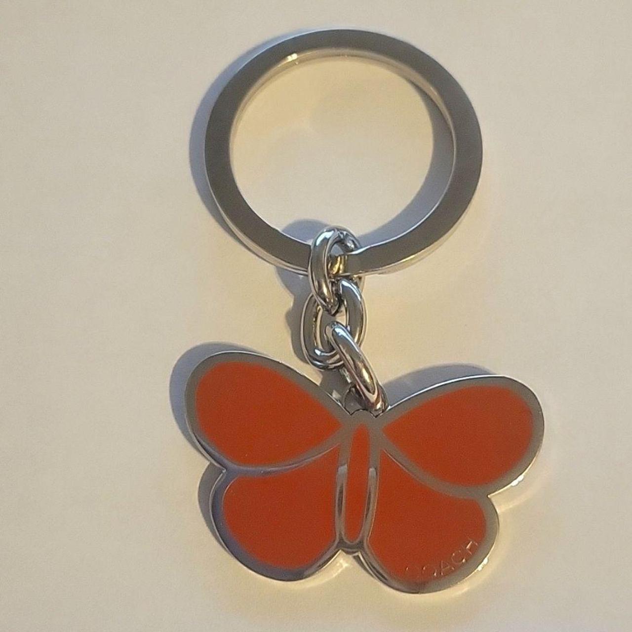 Coach on sale butterfly keychain