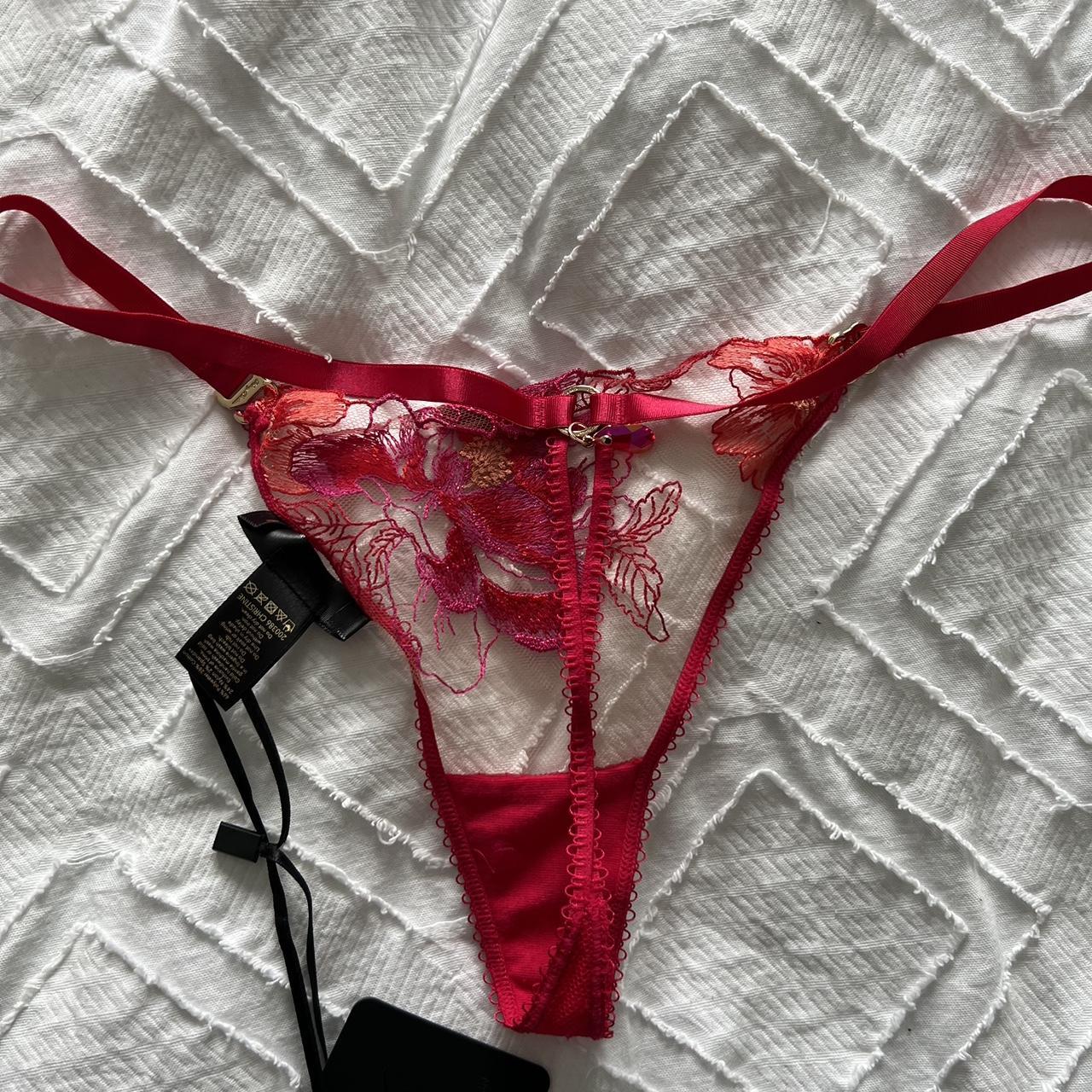 Honey Birdette Women's Red Panties | Depop