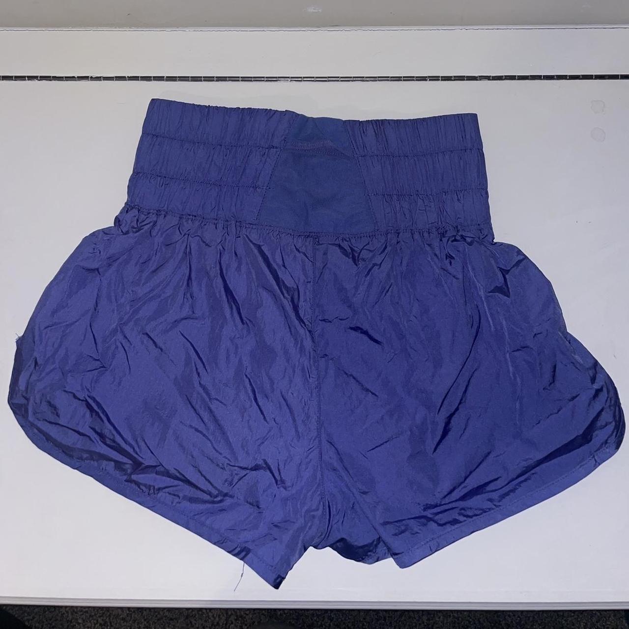 Free People Women's Purple and Blue Shorts | Depop