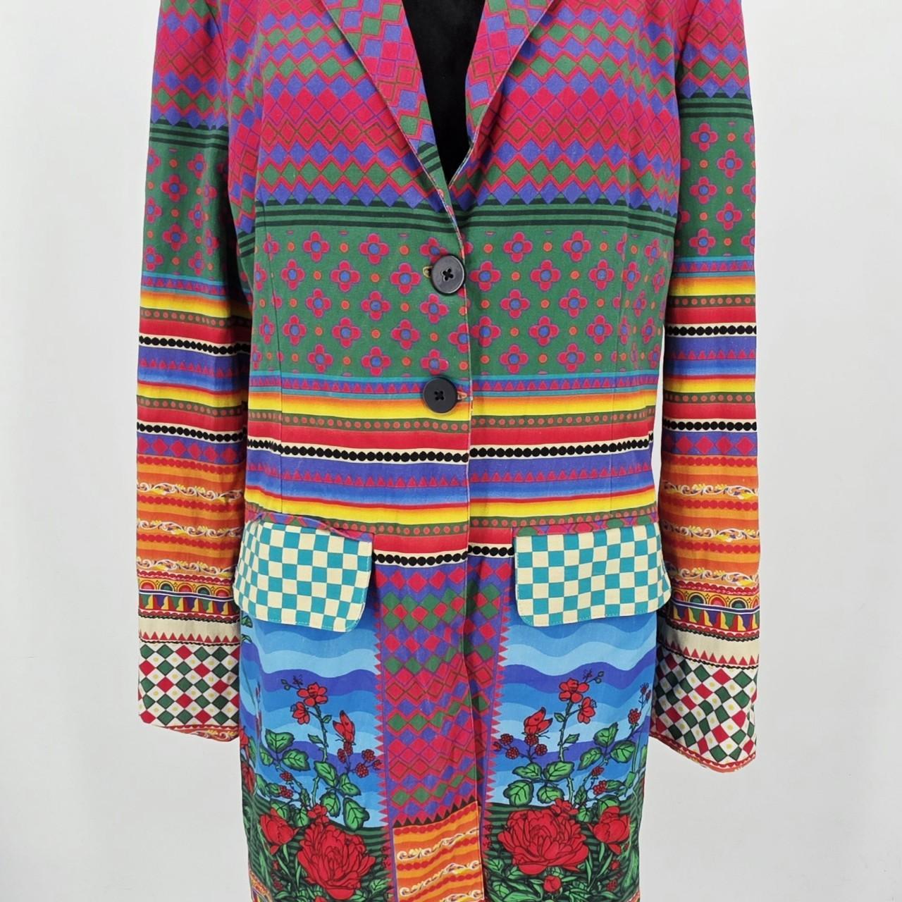 Women's Jacket - Multi - M – Benares Patterned Co… - image 1