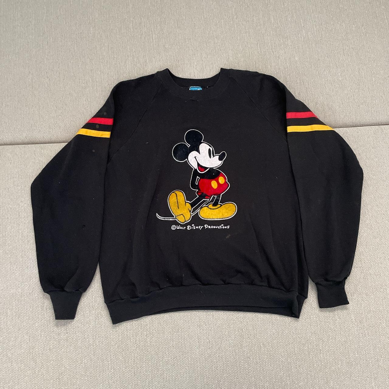 Vintage made in USA Mickey Mouse sweater size extra... - Depop