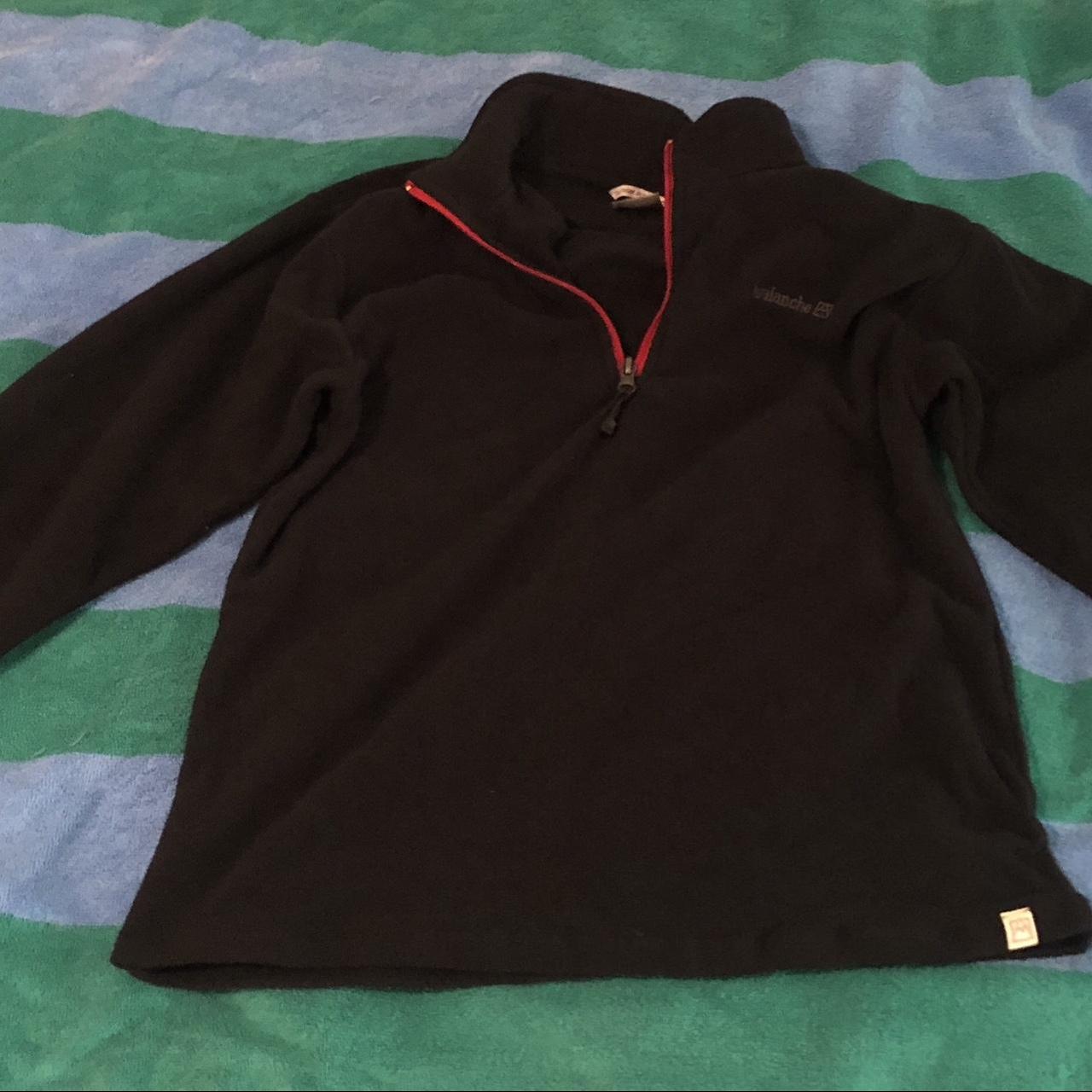 avalanche outdoor supply company sweater with half... - Depop