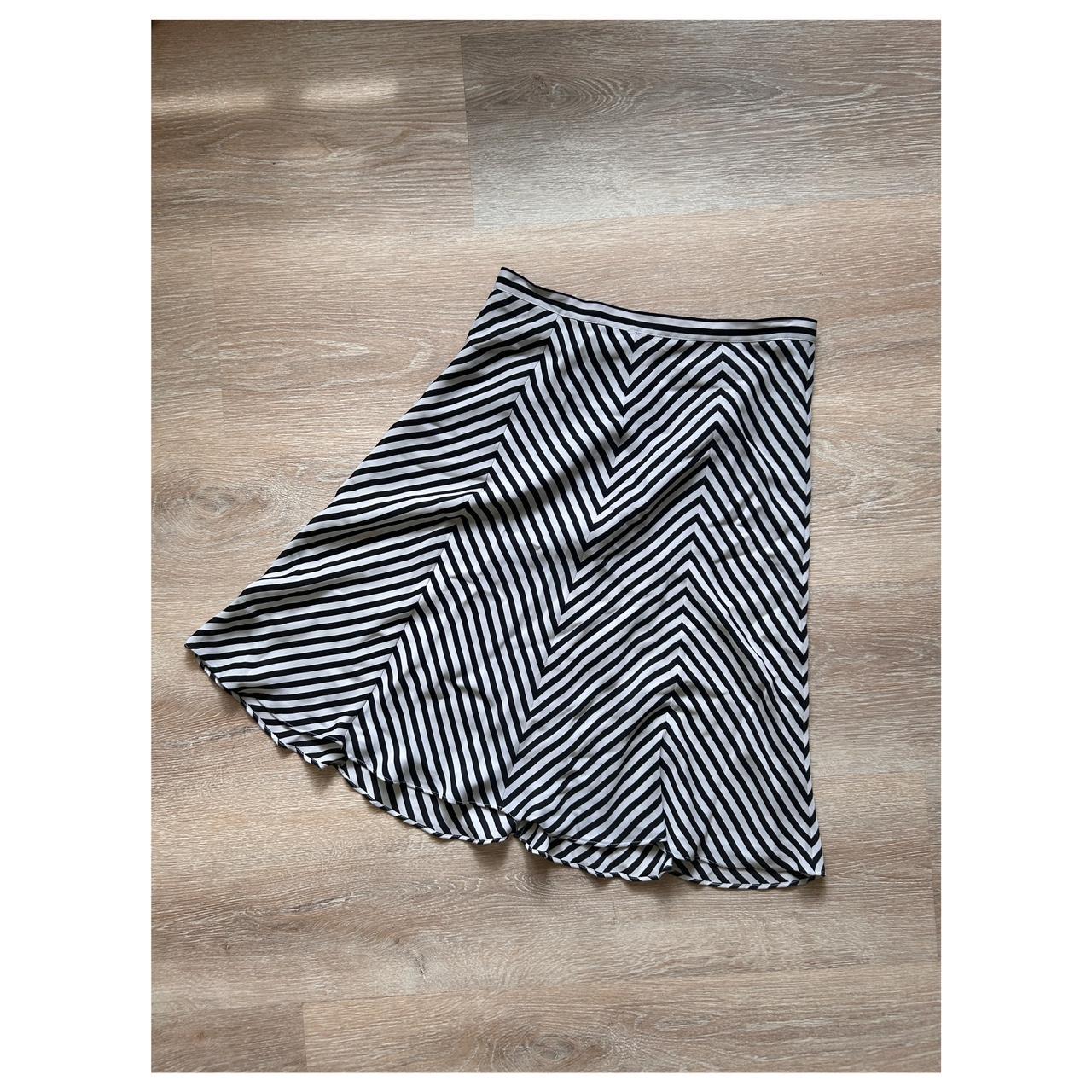 Michael kors black and white striped skirt sale