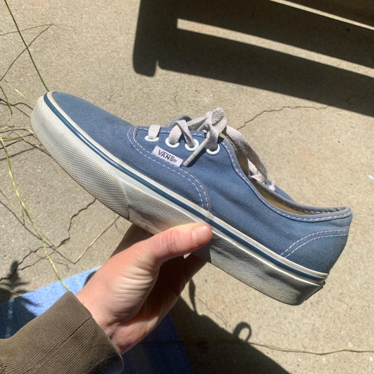 Blue Vans shoes #vans #blue - Depop