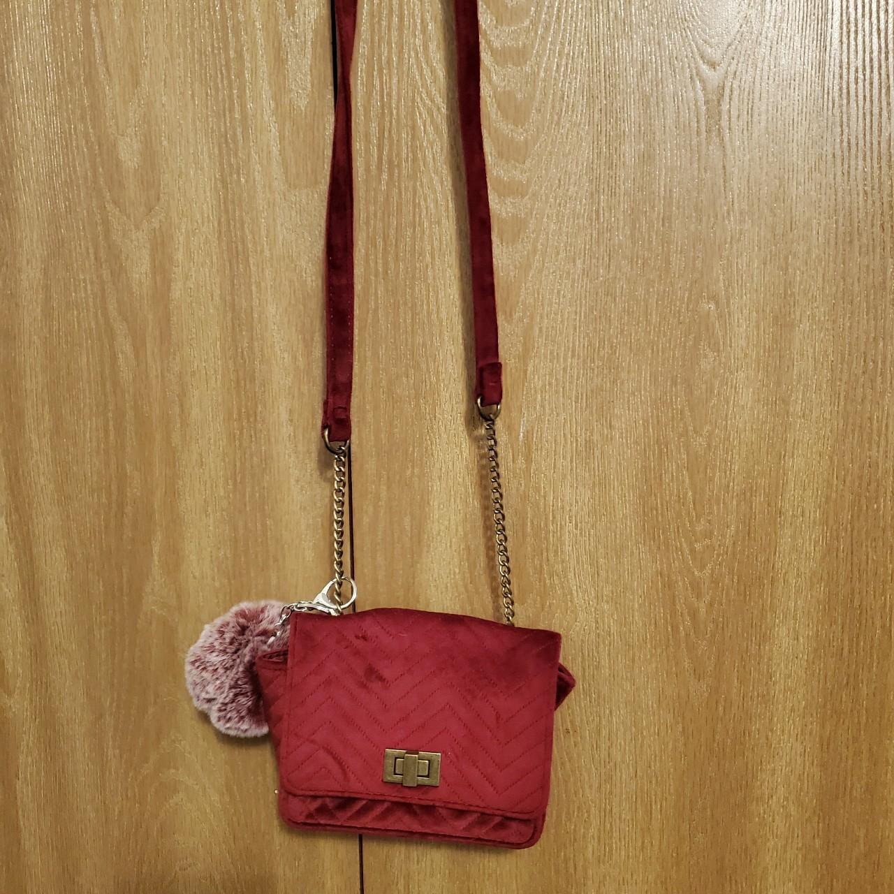 Big red online purse