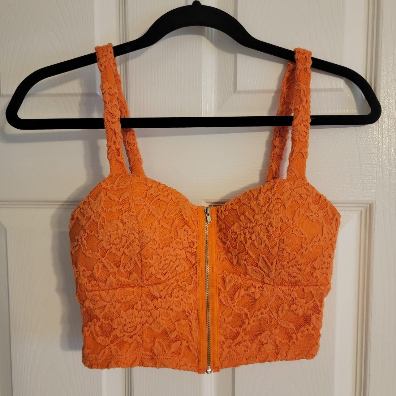 Deb Women's Orange Crop-top