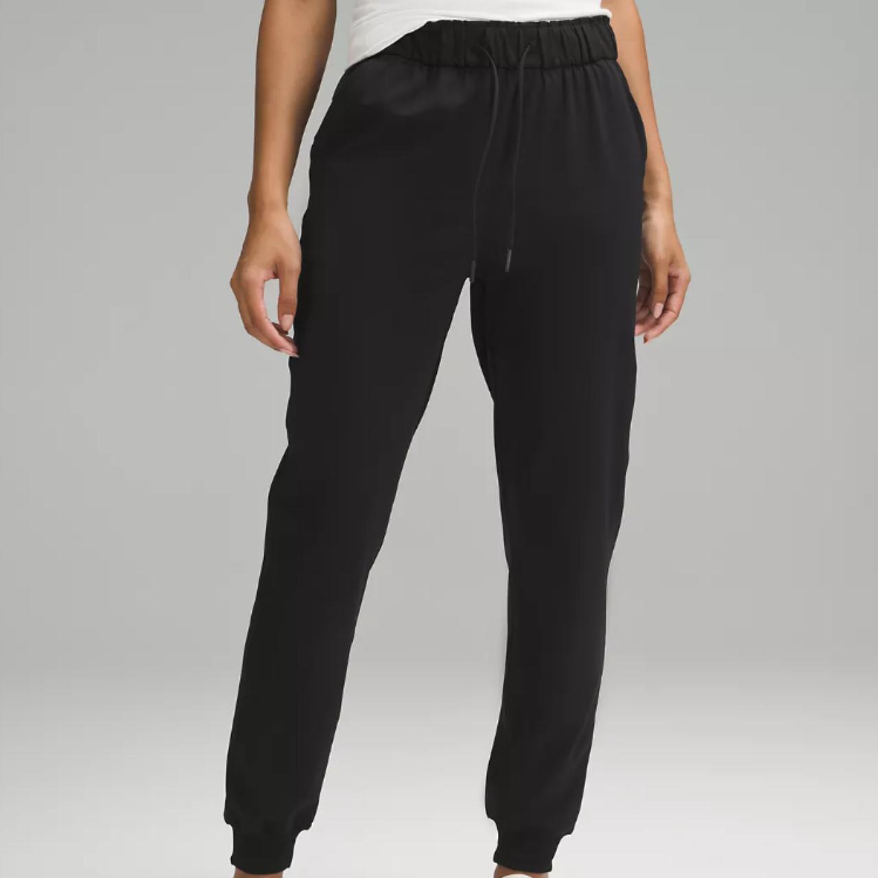 NWT Lululemon Black Stretch High-Rise Jogger Full