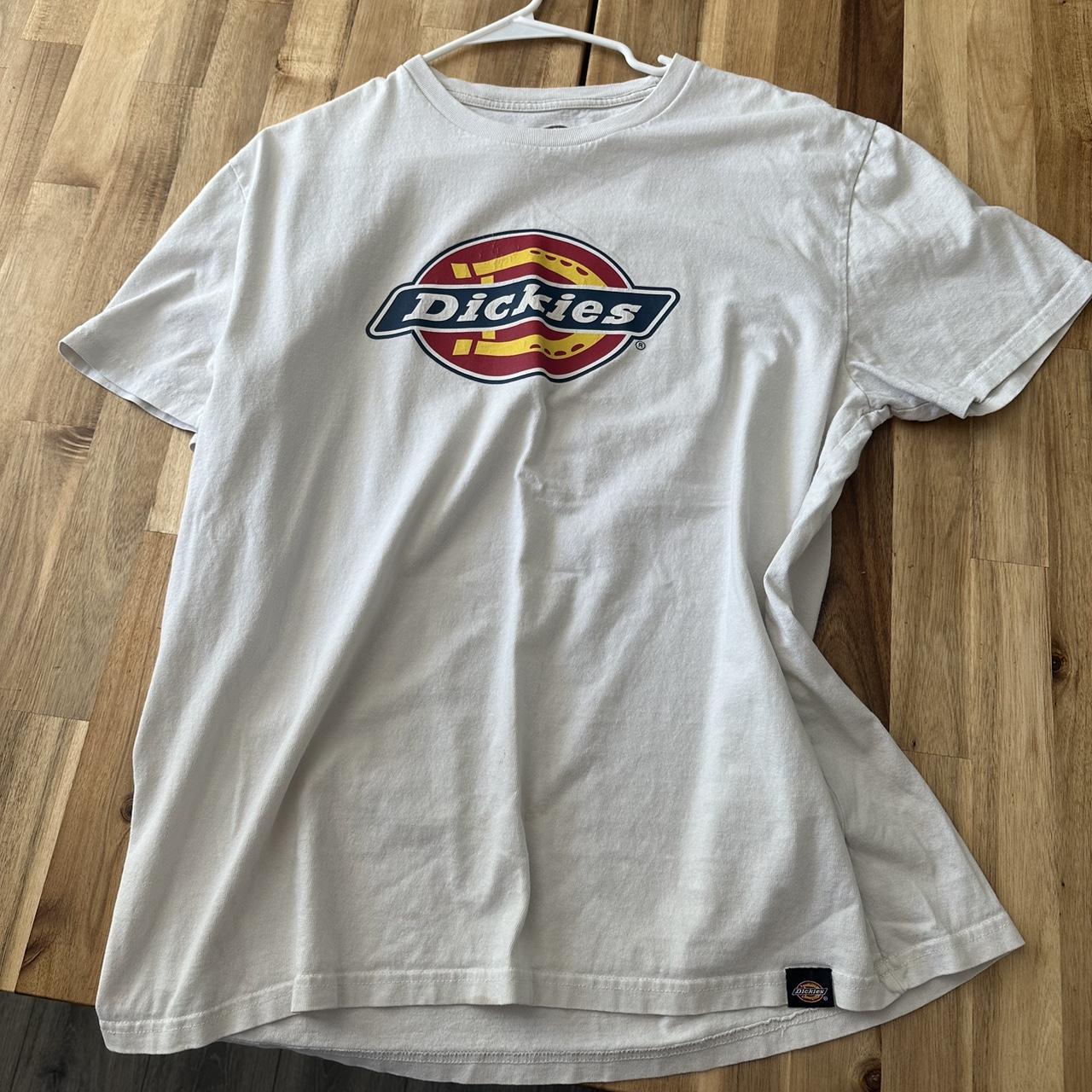 White dickies shirt used but no major flaws size... - Depop