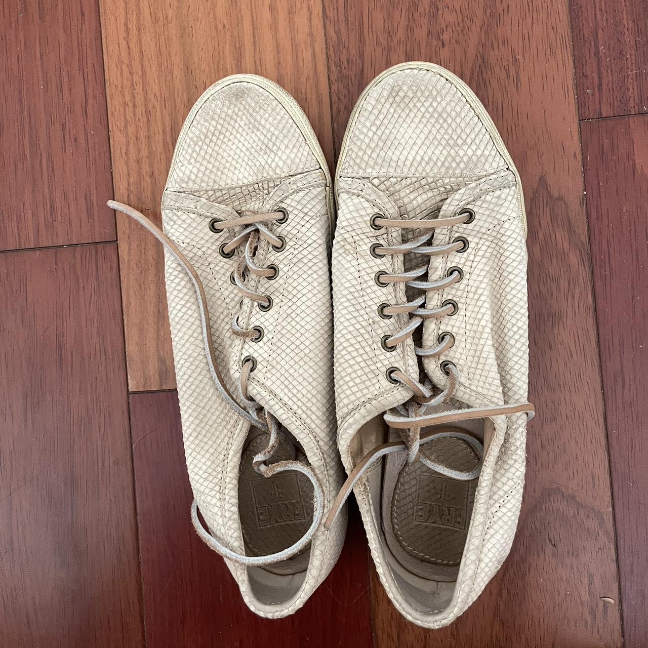 frye leather sneakers