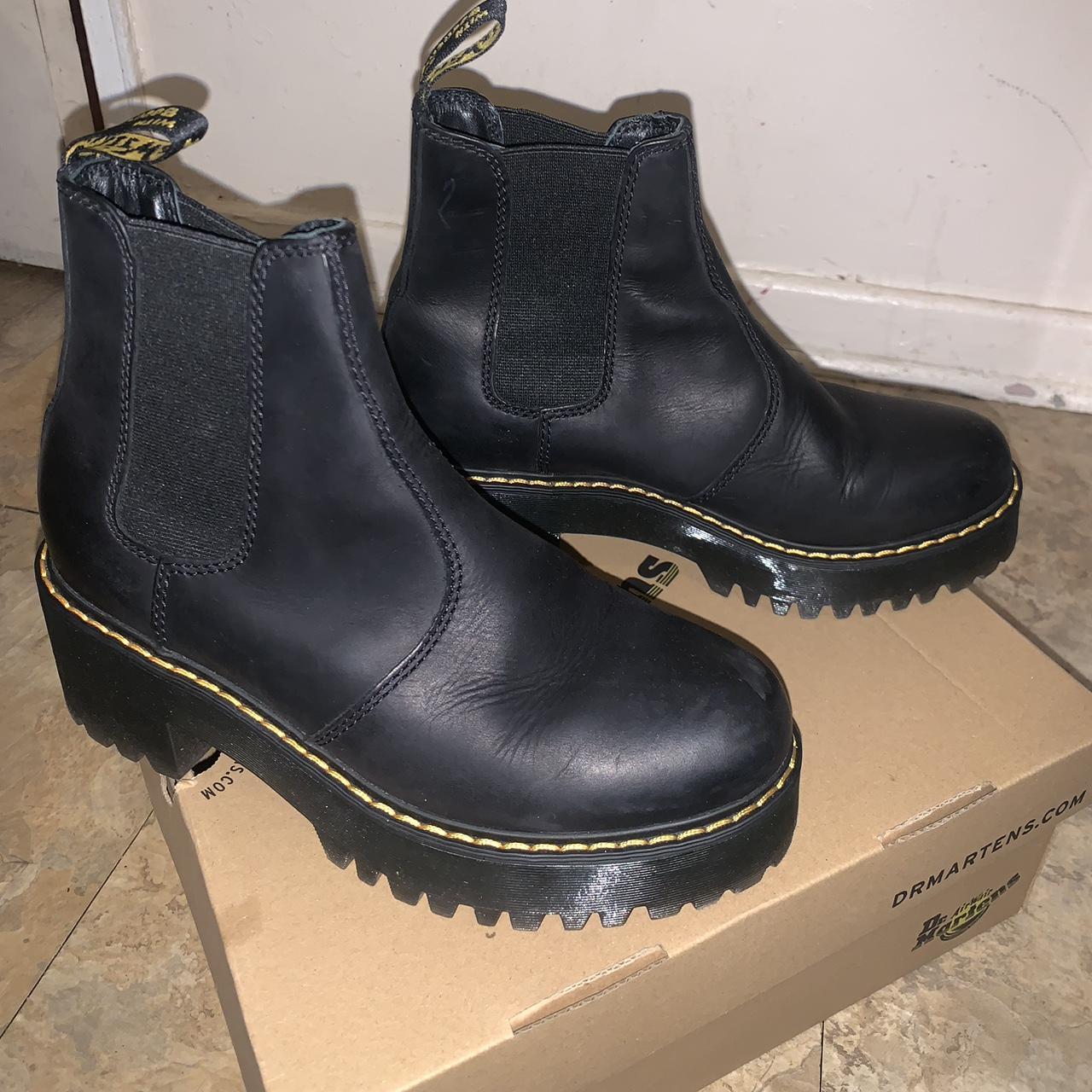 Doc martens Rometty boots worn a few times but in... - Depop