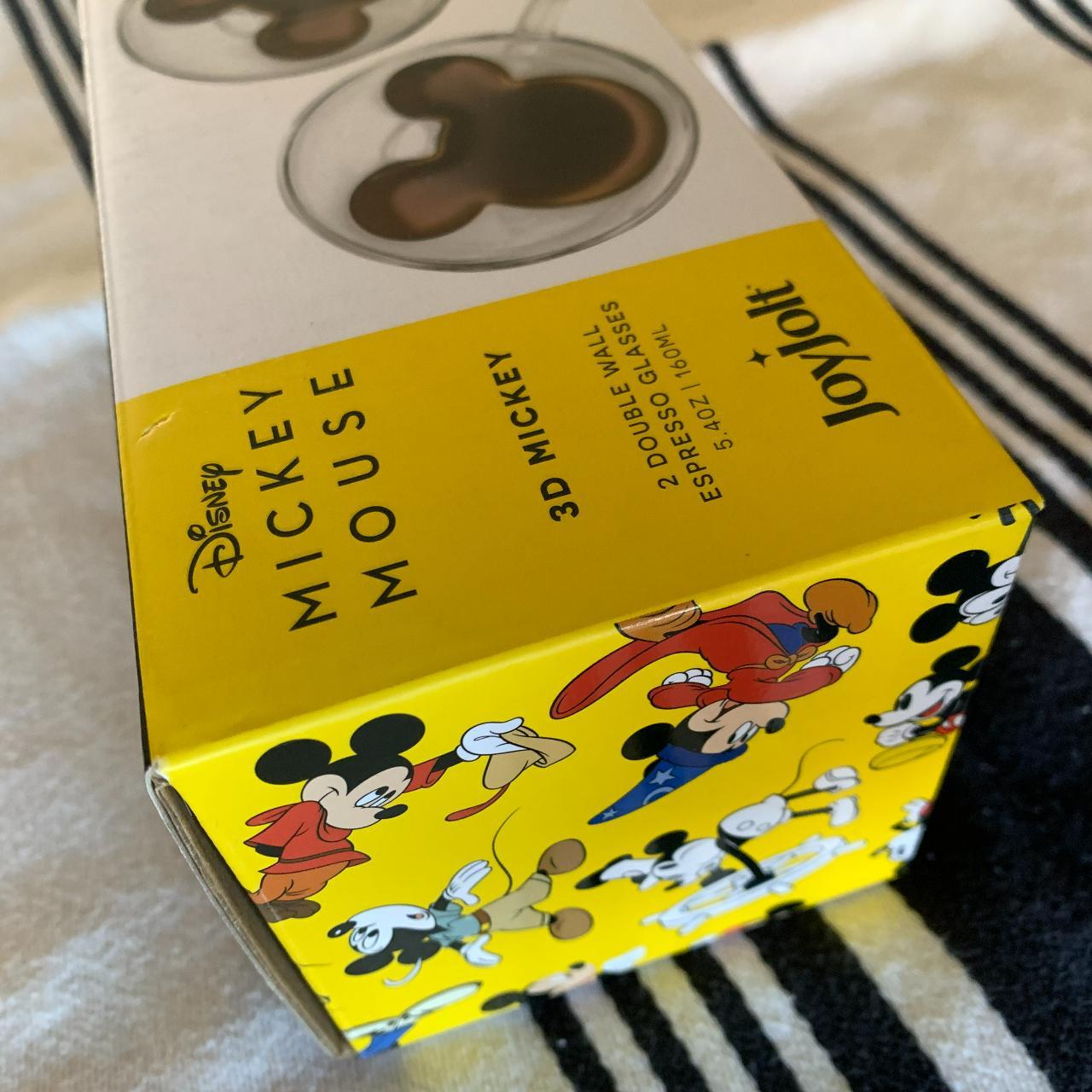 JoyJolt Set of (2) 5.4-oz Disney Mickey 3D Espresso Cups 