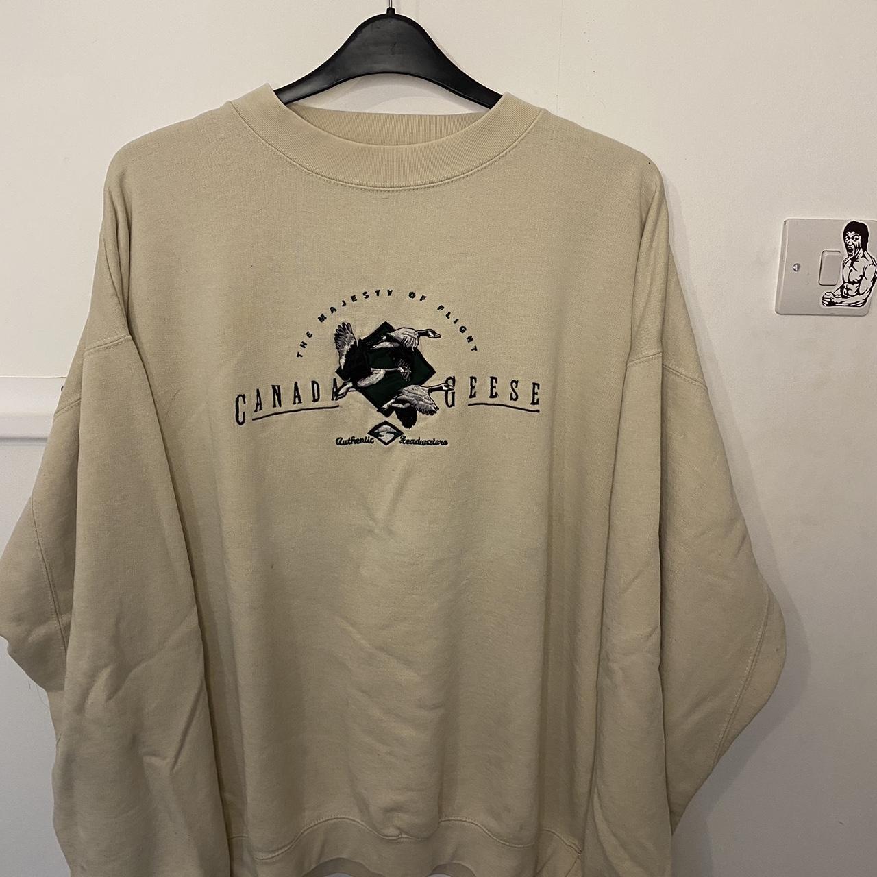 Oversized Vintage Canada Geese Jumper - Depop