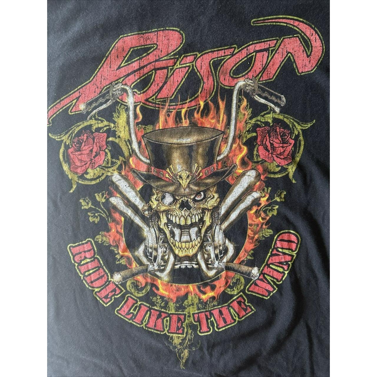 Poison Ride Like The Wind Retro T Shirt Size M. - Depop