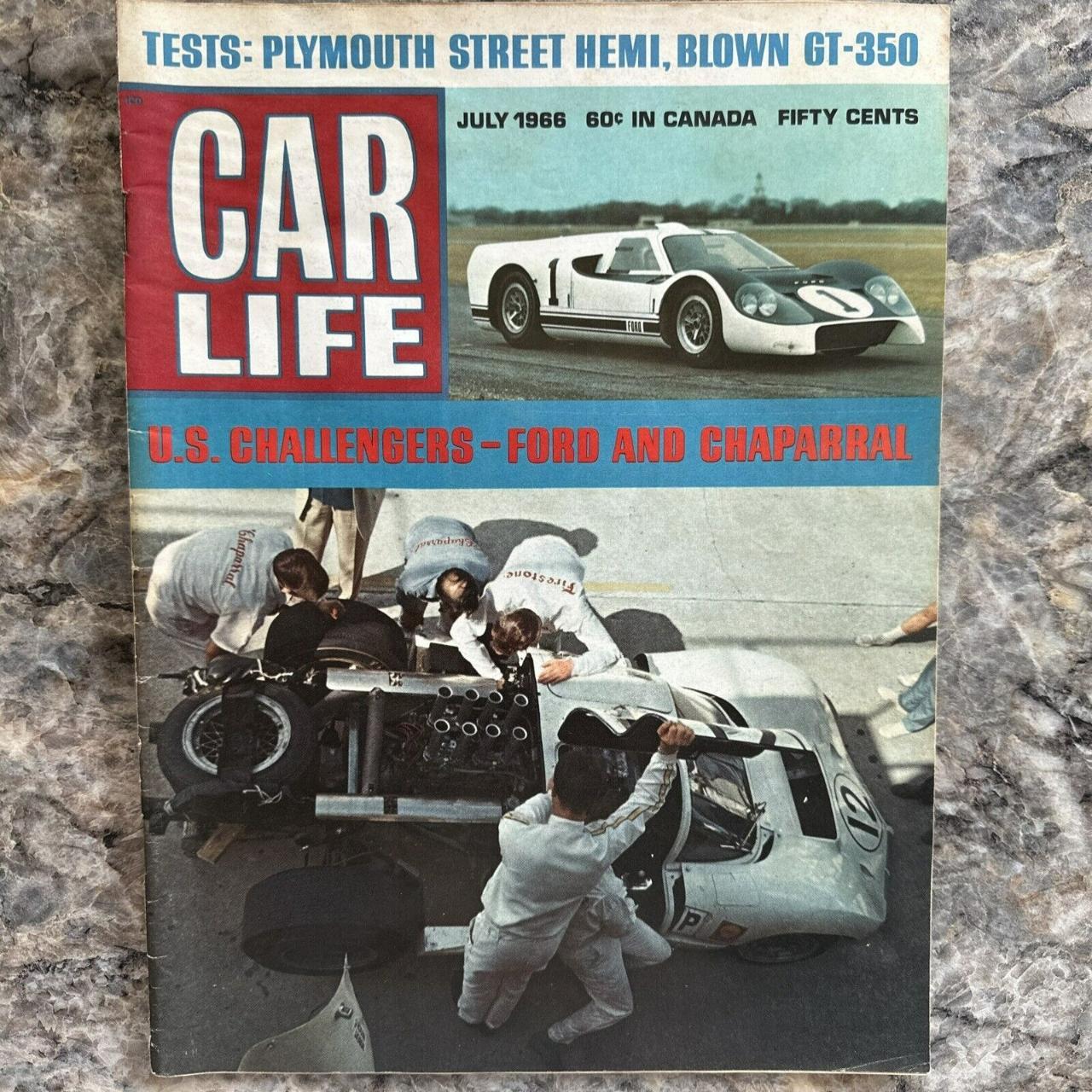 This vintage Car Life magazine from July 1966 is a... - Depop