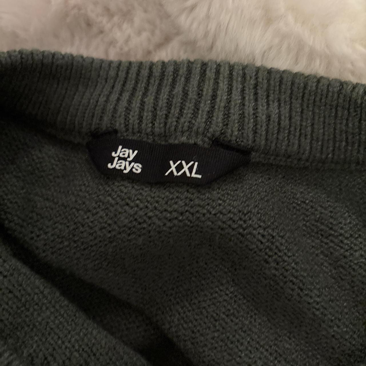 Green knitted sweater with a relaxed fit, XXL,... Depop