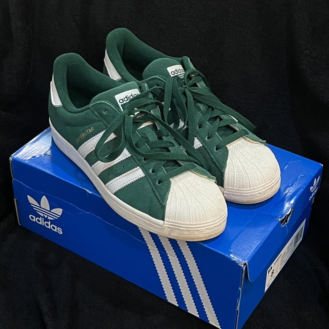 preordered these suede dark green adidas superstar. Depop