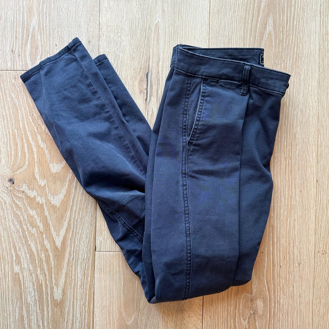 Abercrombie & Fitch Women's Navy Trousers | Depop