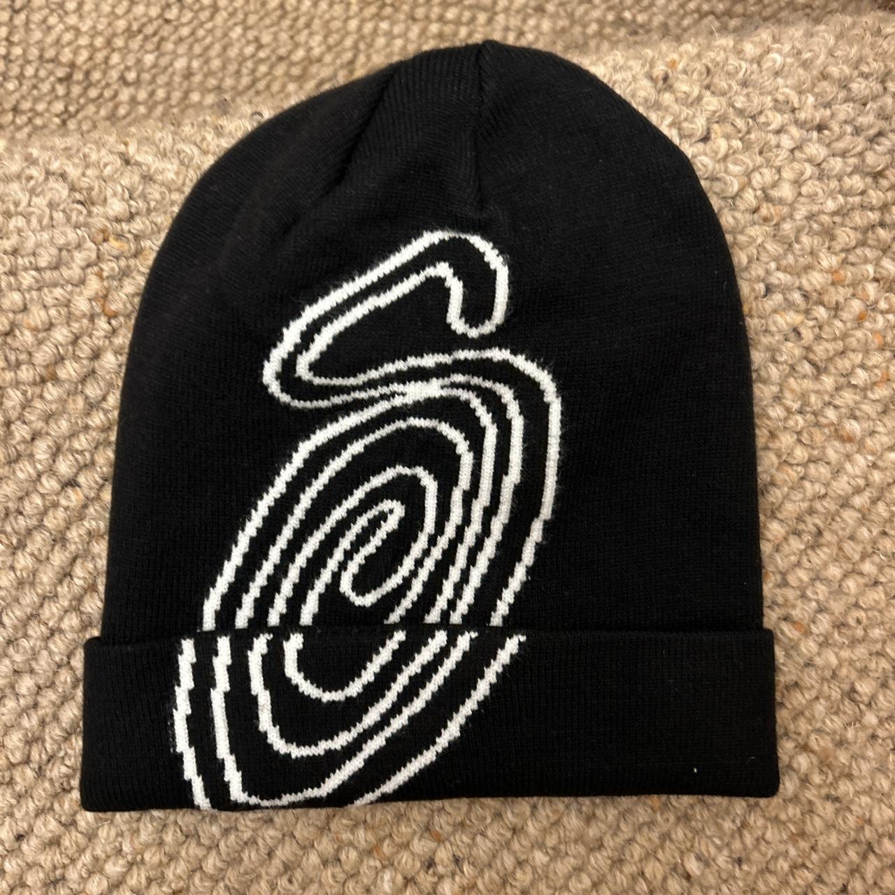 Rare stussy curly S beanie, sold out online💵 Sick - Depop