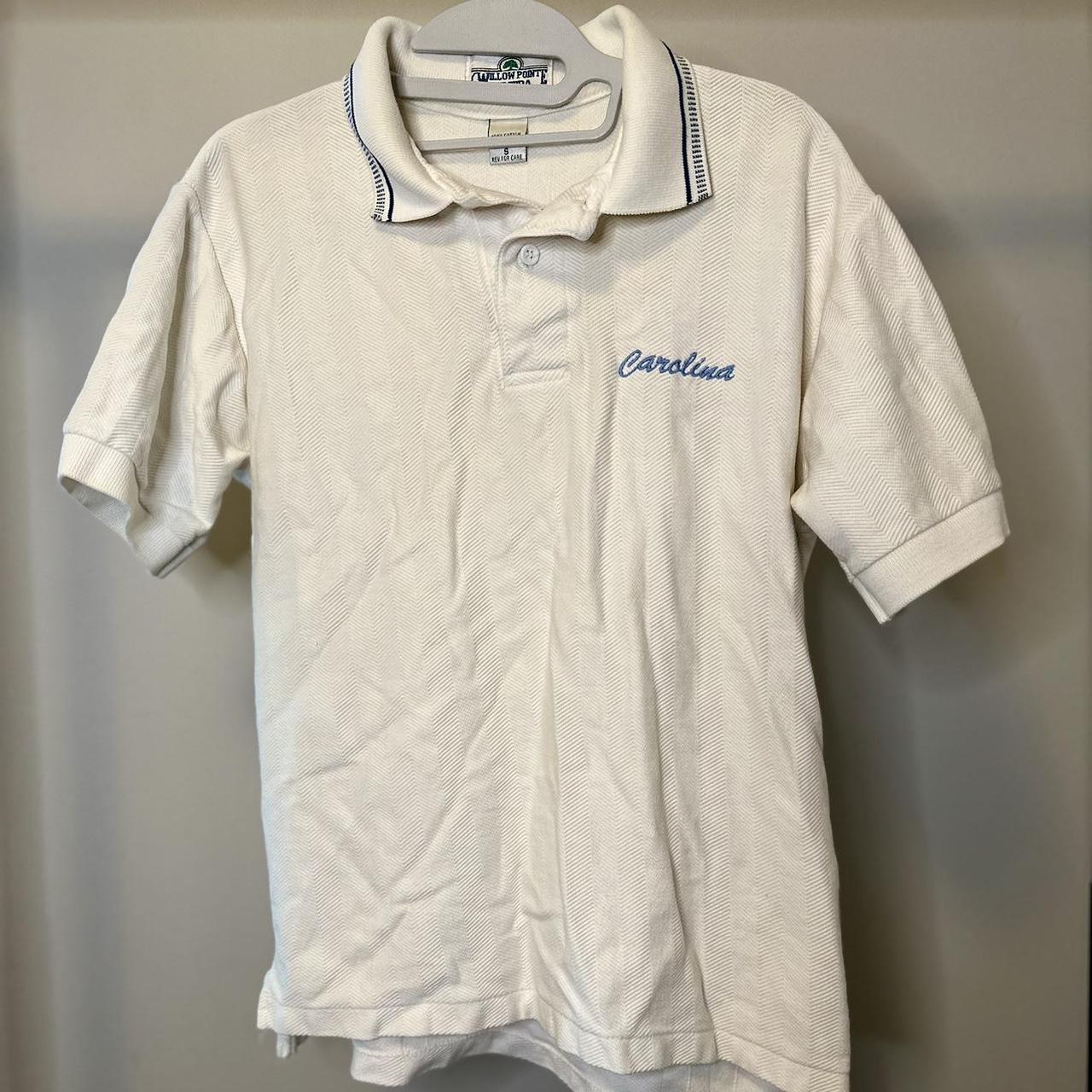 Men's White and Blue Polo-shirts | Depop