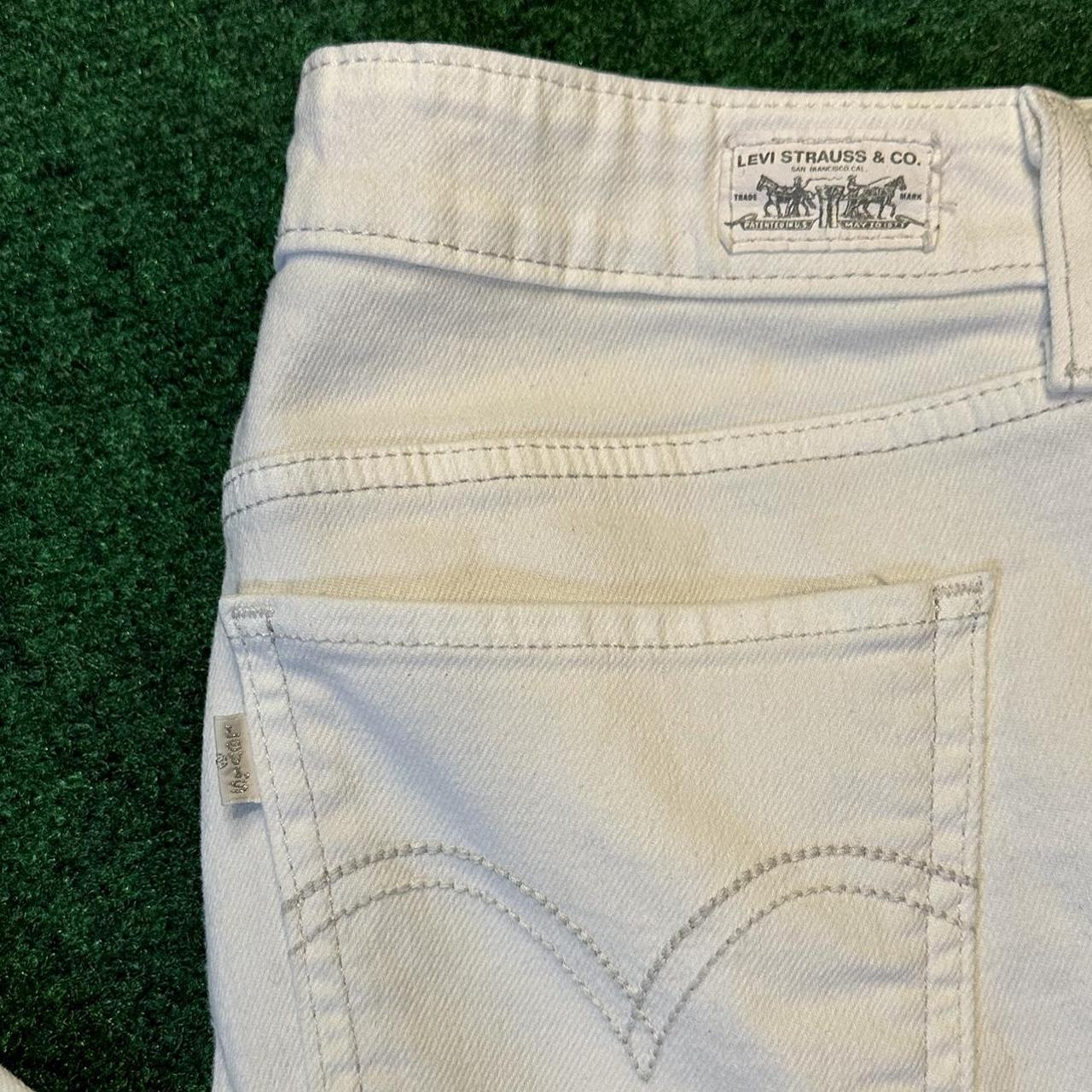 Levi’s White Stretch jeans - size: - Made in Mexico... - Depop