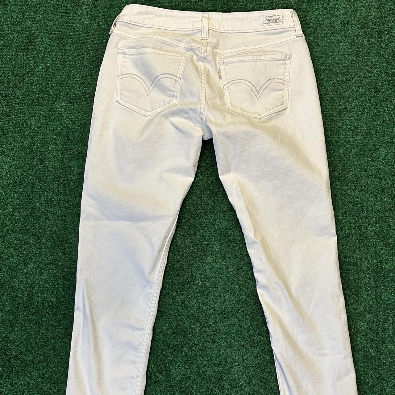 Levi’s White Stretch jeans - size: - Made in Mexico... - Depop