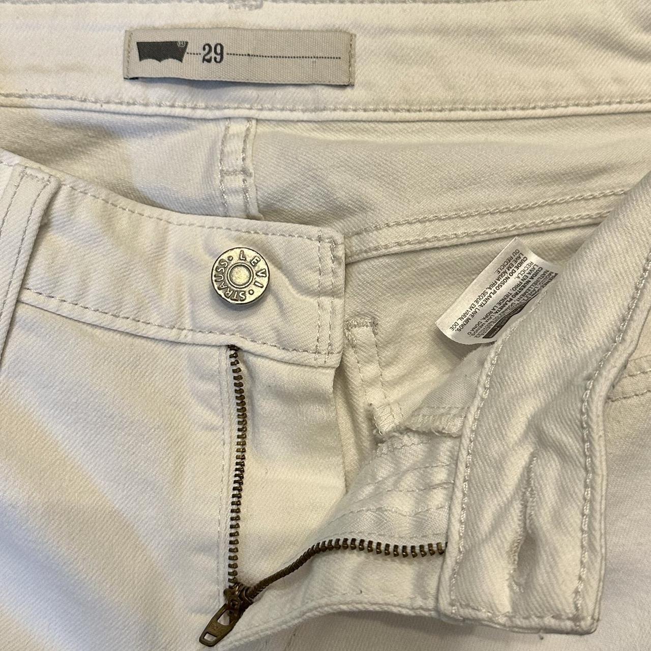 Levi’s White Stretch jeans - size: - Made in Mexico... - Depop