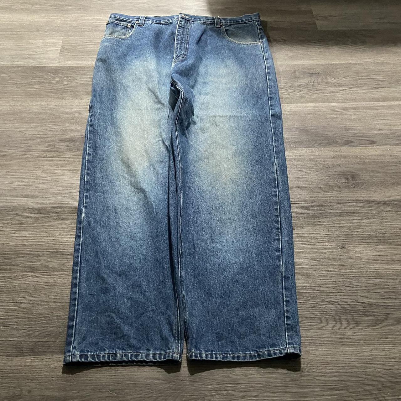 vintage baggy southpole like jeans no tag but fit... - Depop