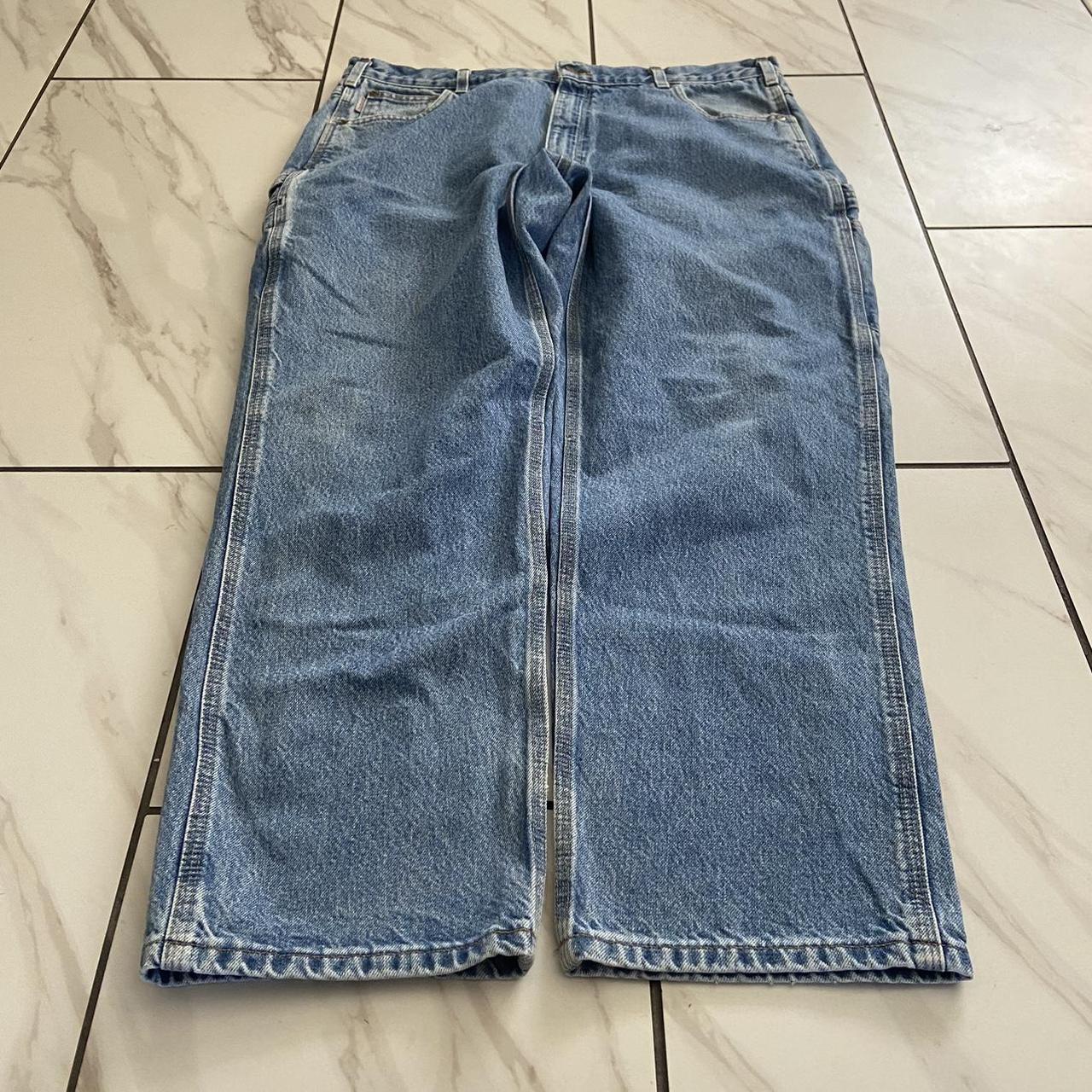 nice pair of carhartt work jeans tagged size 40x30.... - Depop