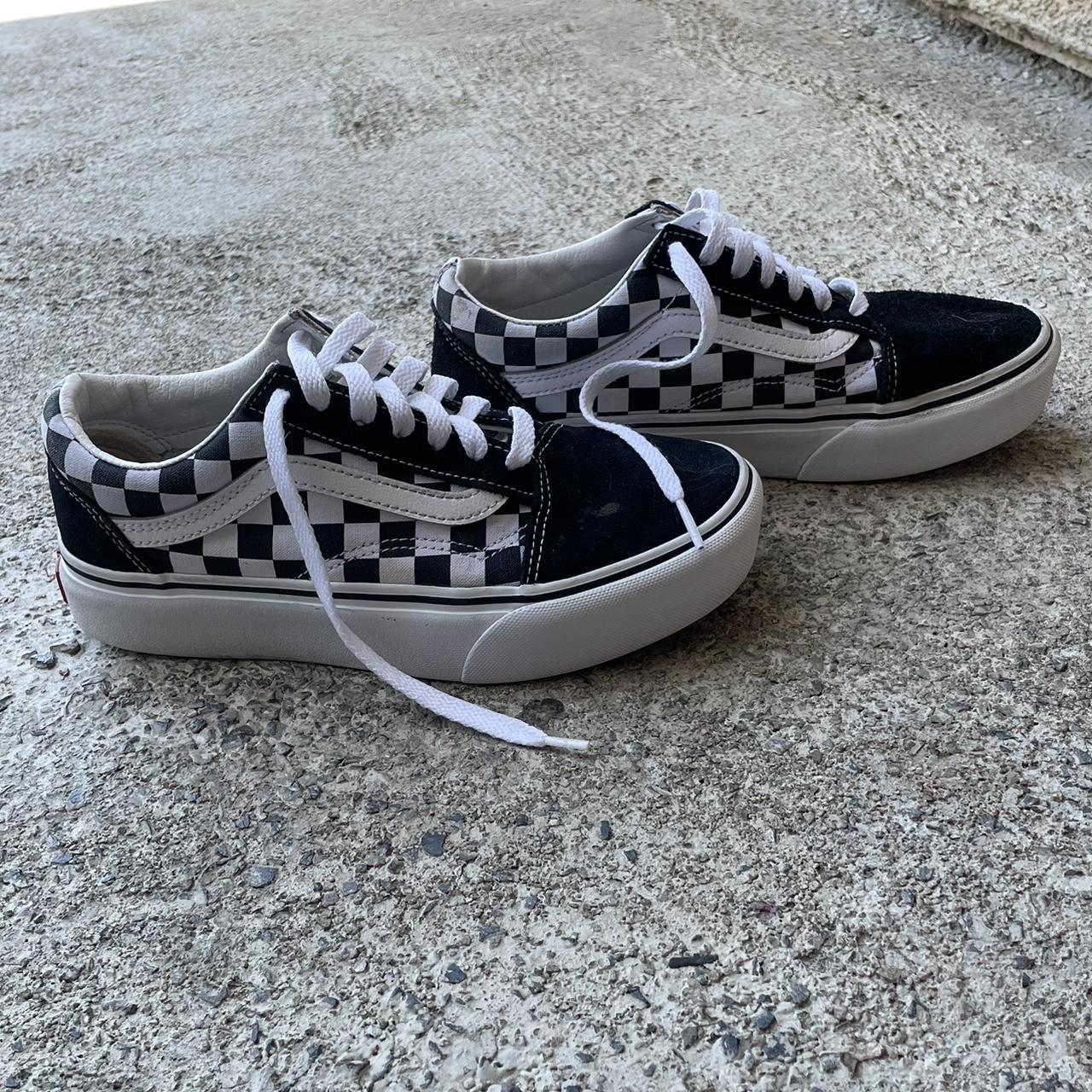 depop payments preferred ✨ custom checkered vans - Depop