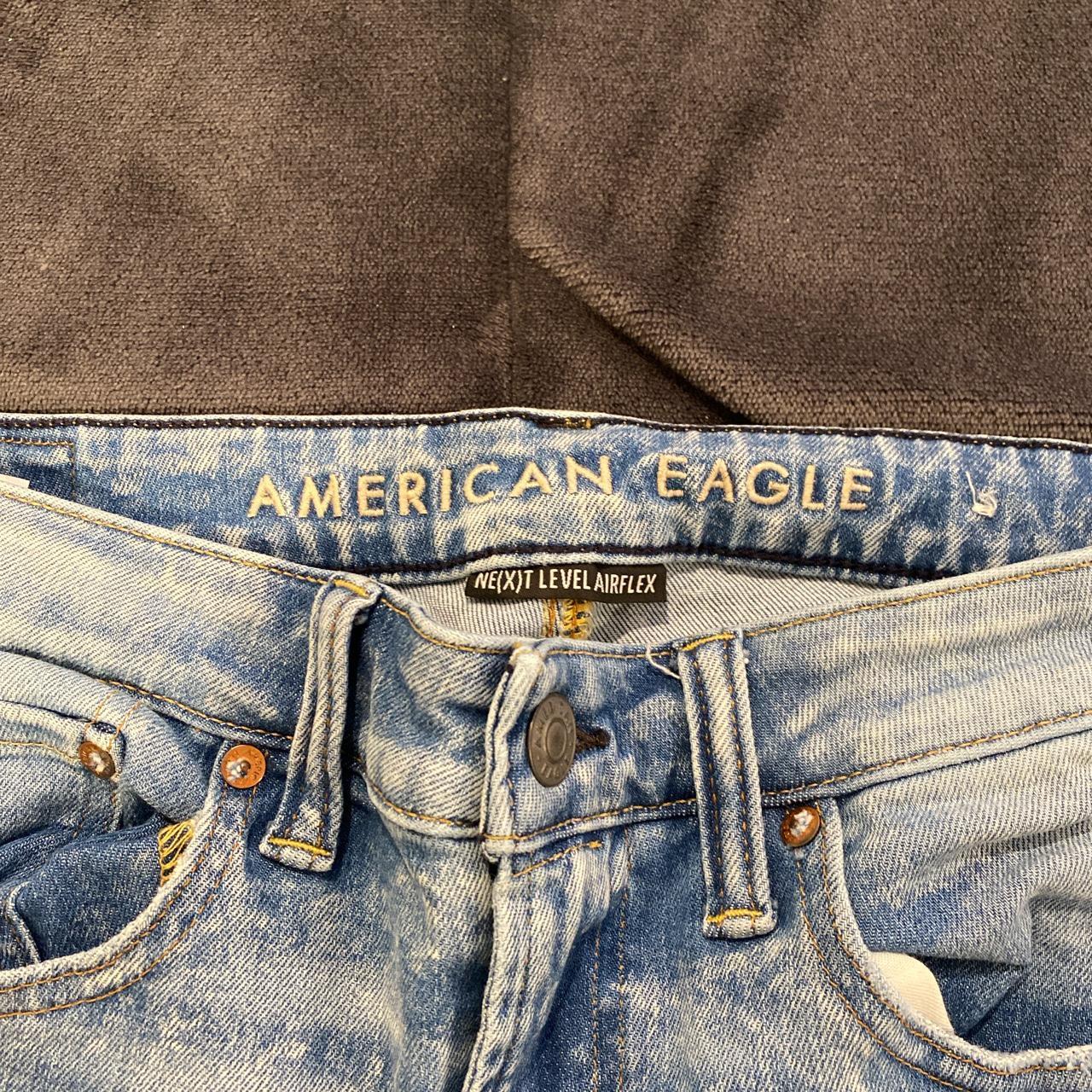 light blue ripped jeans american eagle