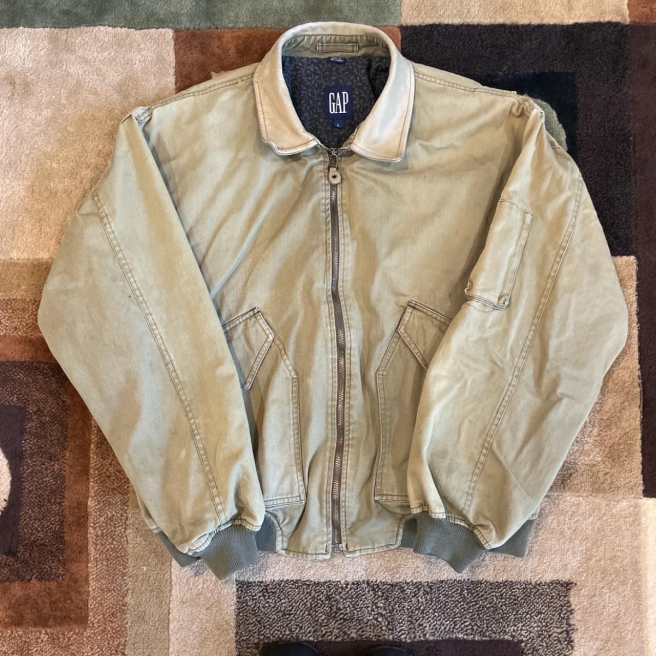 Gap Men's Khaki and Tan Jacket | Depop