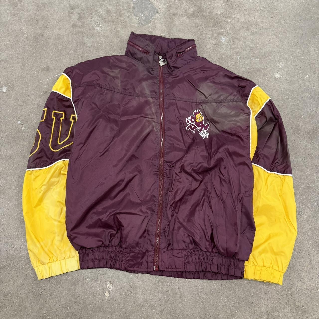 Starter Men's Jacket - Burgundy/Multi - L – vinta… - image 1
