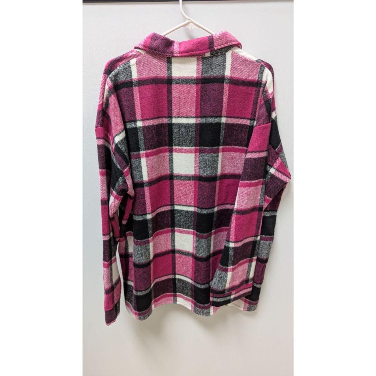 Source Unknown Women's Shacket Jacket - Black/Pin… - image 2