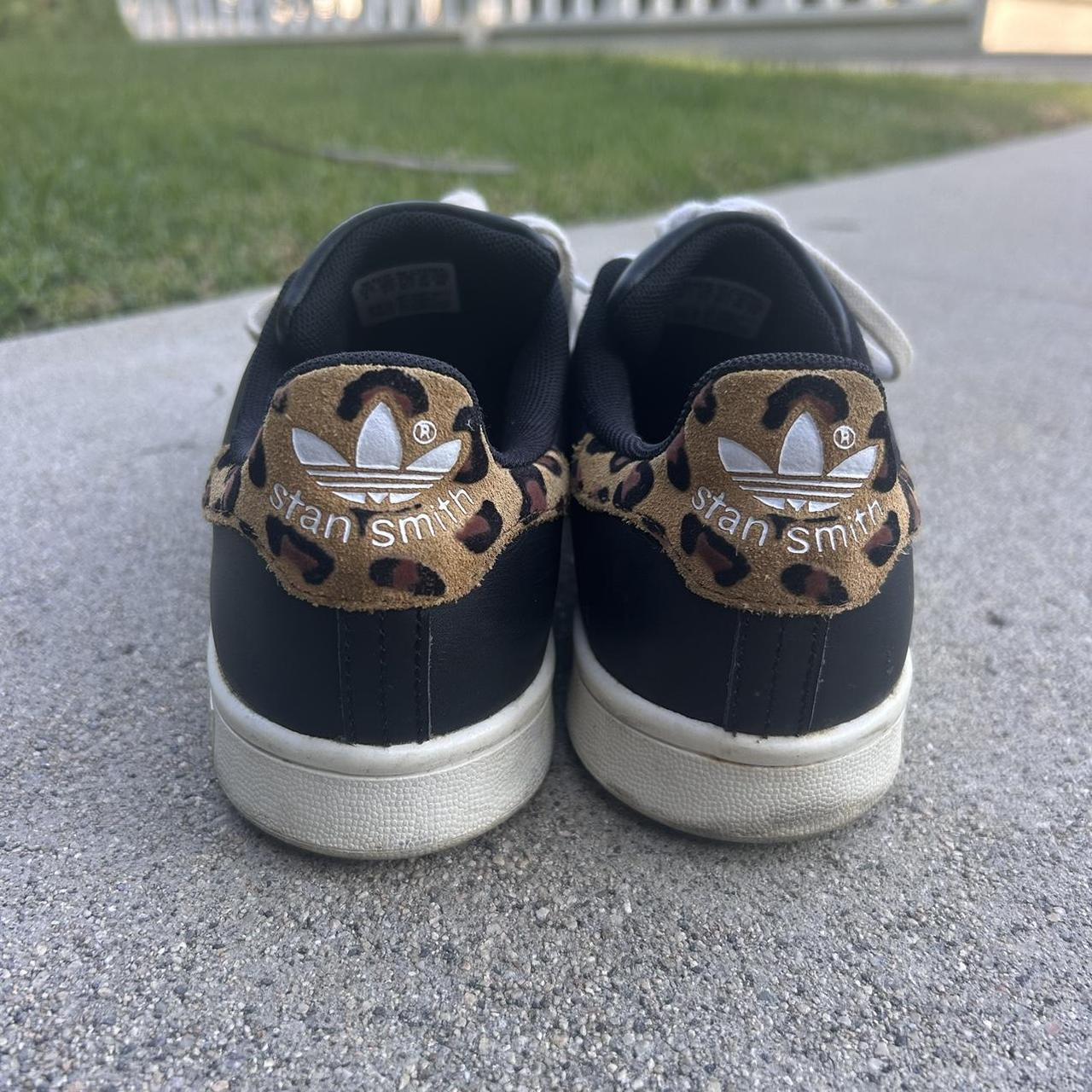 ADIDAS ORIGINALS STAN SMITH BLACK ANIMAL Depop