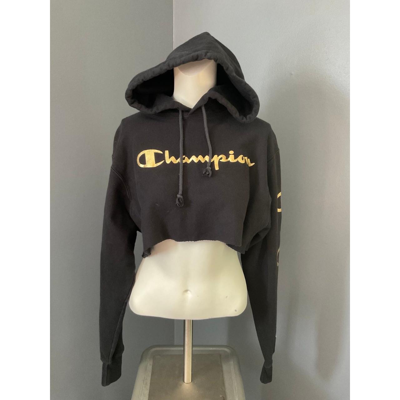 Champion hoodie store gold and black