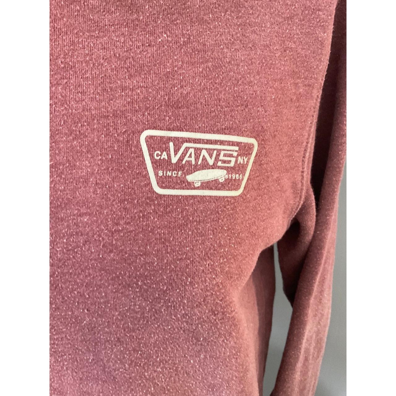 Vans hoodie, size medium Maroon color Vans hoodie Depop
