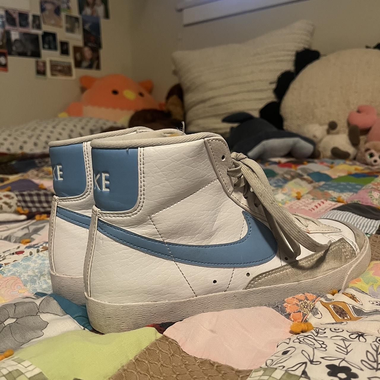 light blue swoosh
