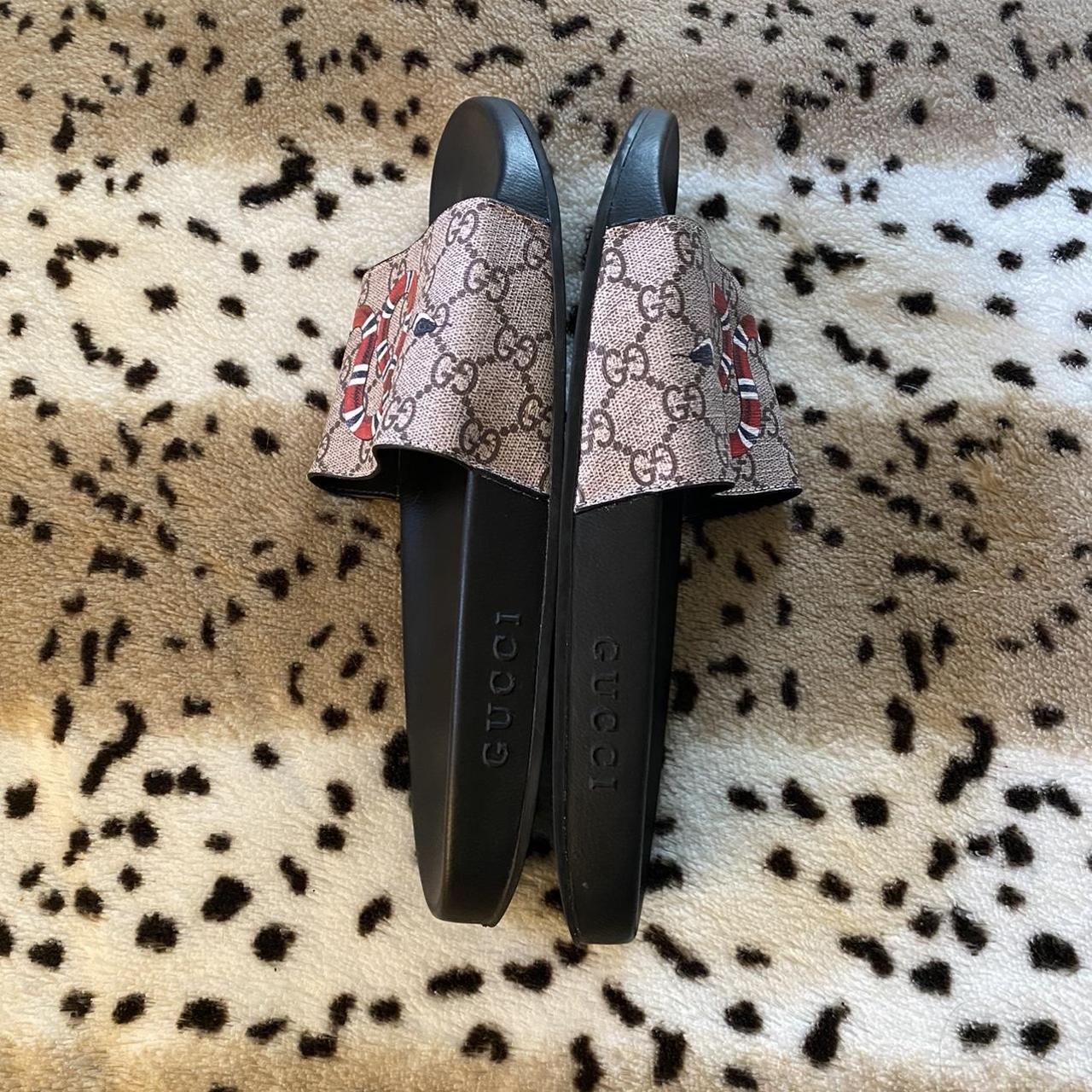 Gucci slides hot sale snake print