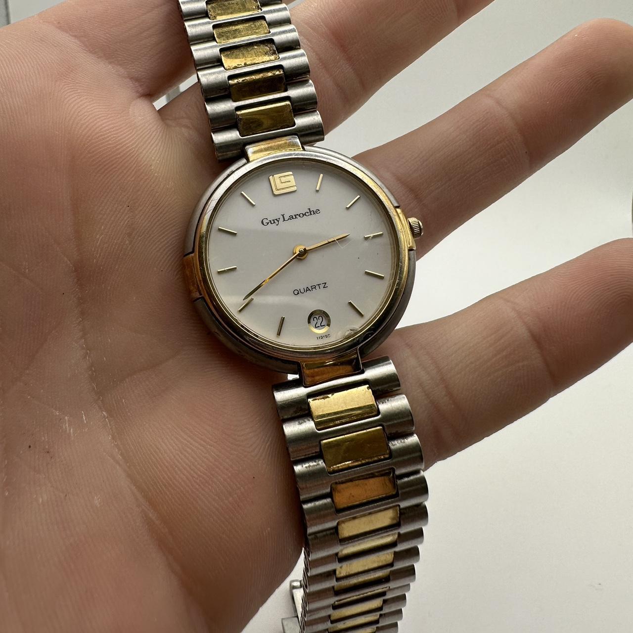 Guy Laroche women s Quartz Watch white dial circular Depop